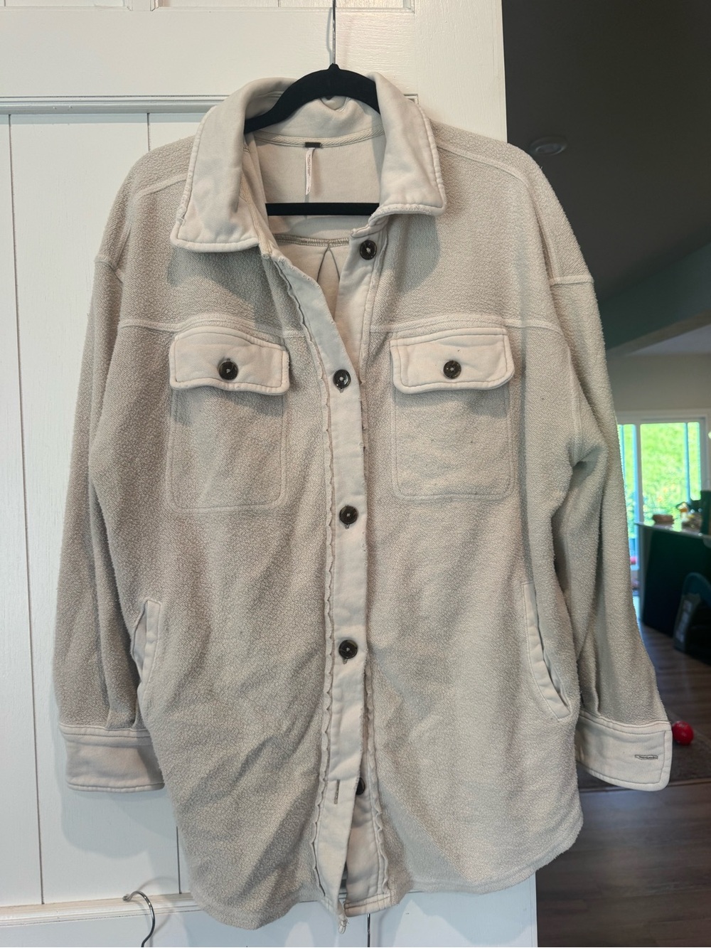 Women's Cream Ruby Shacket Jacket - free people